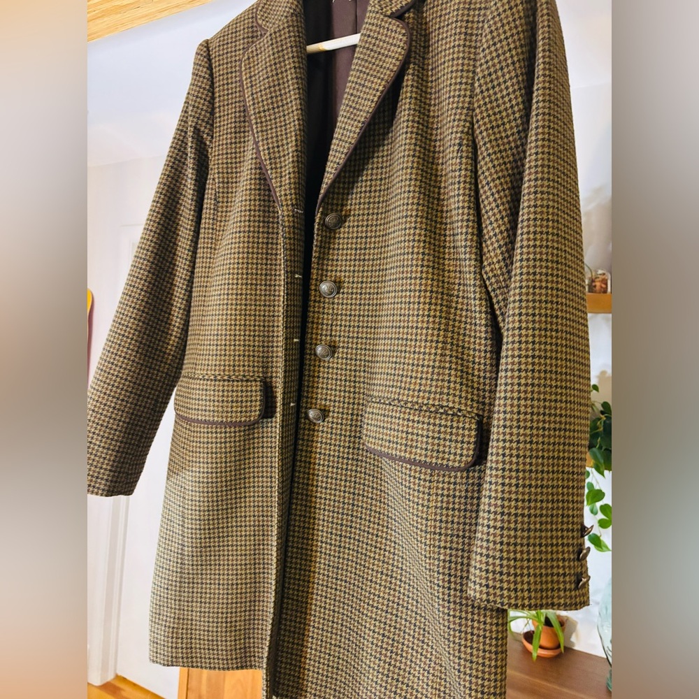 San Francisco-Brown Checkered Coat - Picture 2 of 12